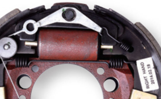 12,25" rojo” asamblea ISO TS16949 de freno de tambor del remolque X4