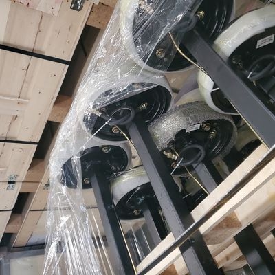 Remolque sólido cuadrado Axle With Hydraulic Brake recto del tubo de 40M M